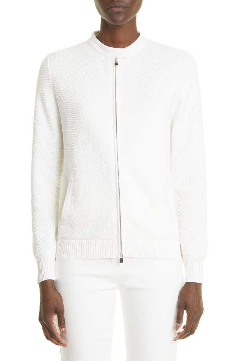 Loro Piana Women's Beausoleil Silk & Cotton Bomber Jacket, Main, color, 