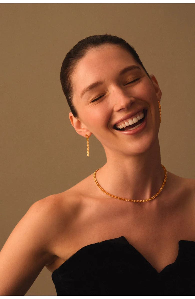 Katie Loxton Grecian Waterproof Gold Link Necklace, Alternate, color, Gold