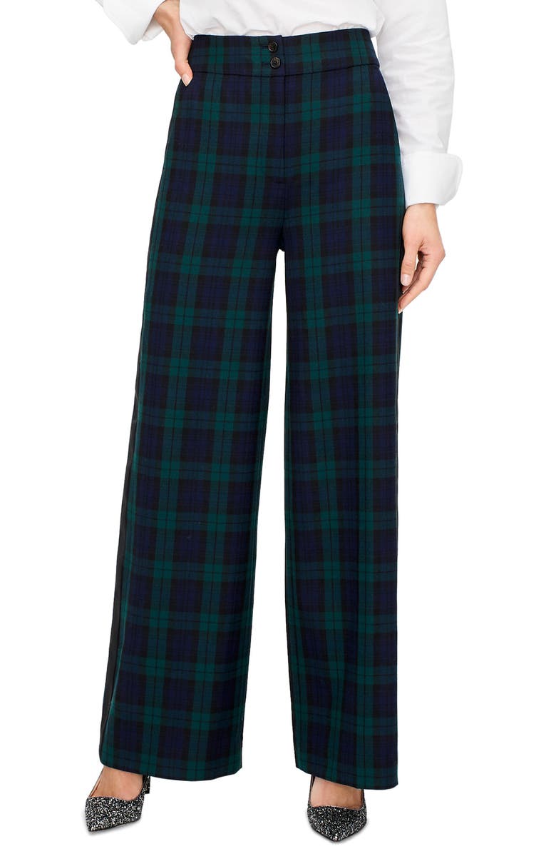 J.Crew Frankie Black Watch Tartan Pants, Main, color, 