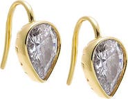 BY ADINA EDEN Faceted Teardrop Huggie Earring