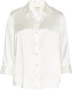 L'AGENCE Dani Silk Charmeuse Blouse