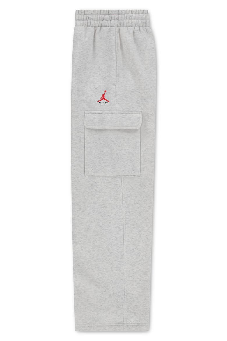 Kids' Brooklyn Fleece Cargo Pants, Alternate, color, NEUTRAL GREY HEATHER