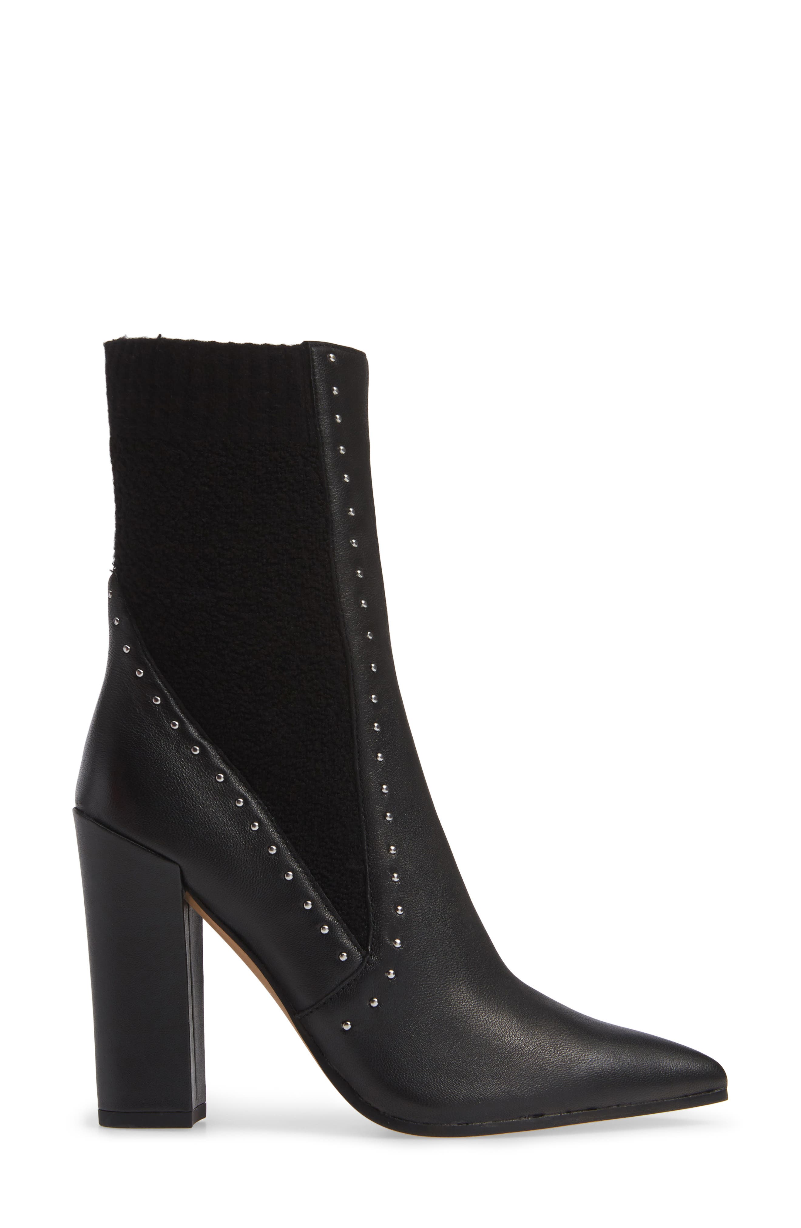 Echo Sock Boot, Alternate, color, BLACK LEATHER