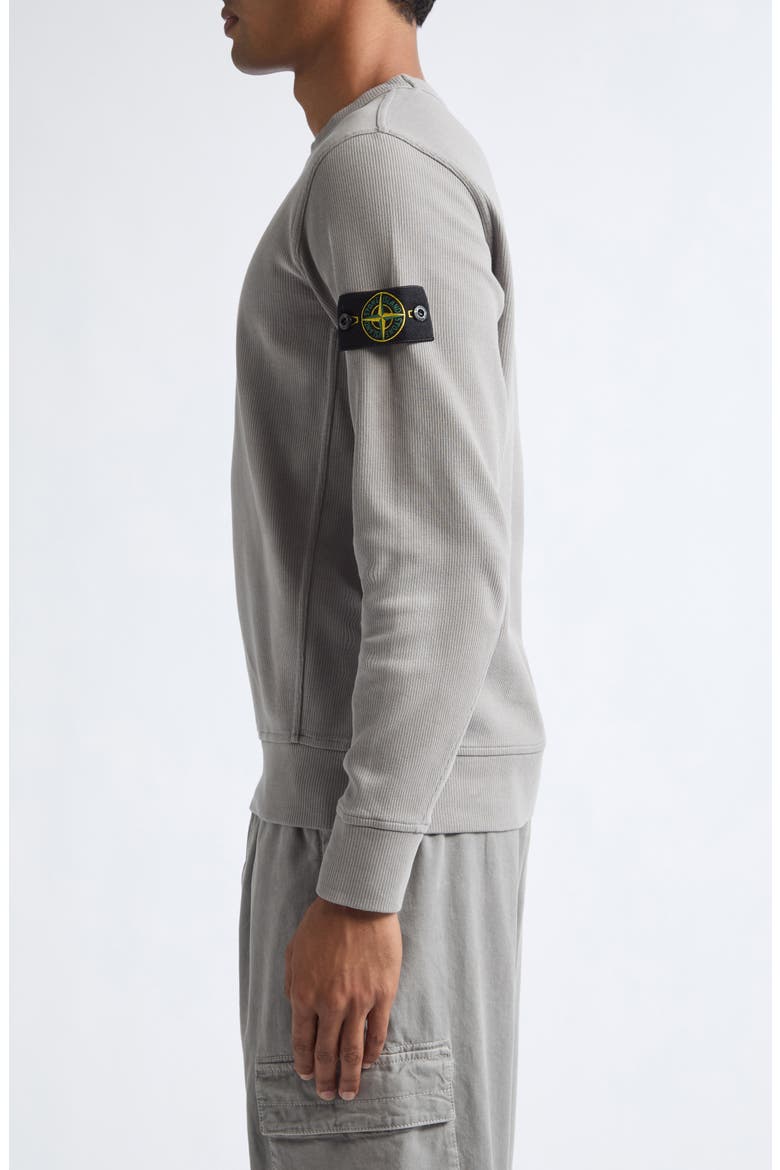 Compass Logo Patch Cotton Crewneck Sweatshirt, Alternate, color, V0060 GREY