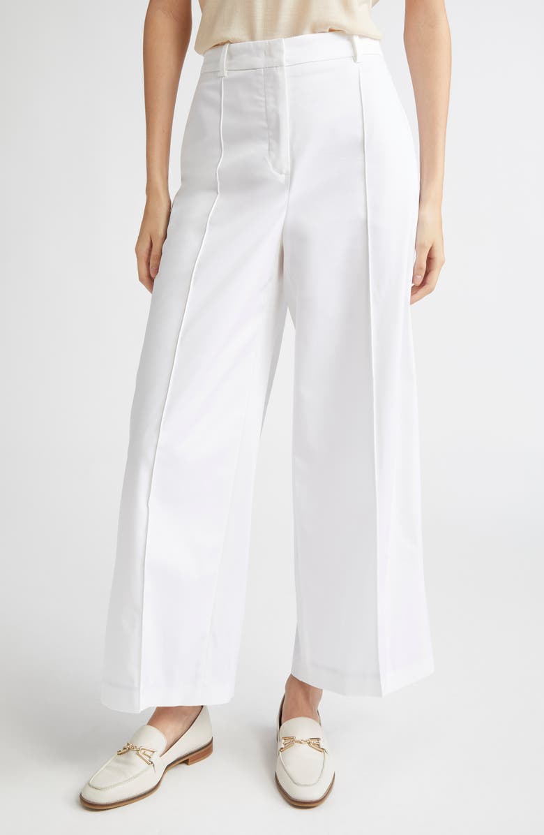 Eleventy Wide Leg Crop Trousers, Main, color, 