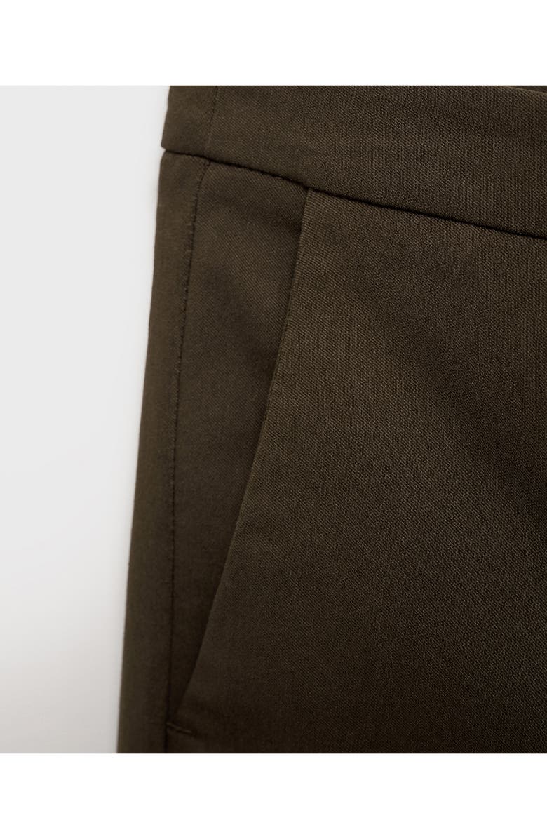 MANGO Crop Skinny Pants, Alternate, color, Khaki