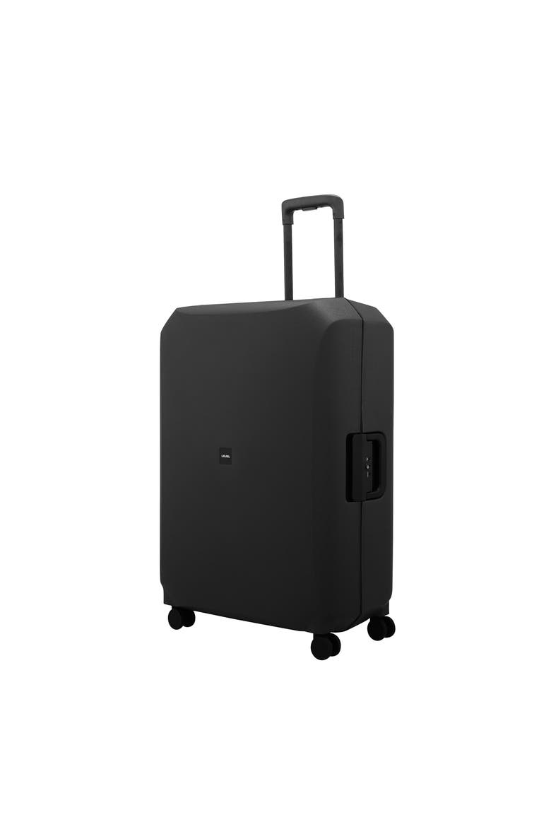 Voja Large check in 30 inch Lightweight Luggage, Main, color, Midnight Black