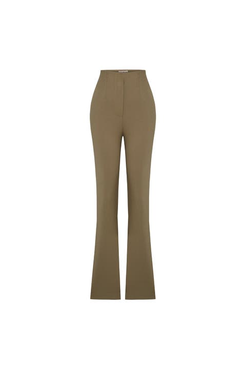 Cotton Flared Skinny Pant