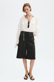 H&M Oversized linen-blend shirt