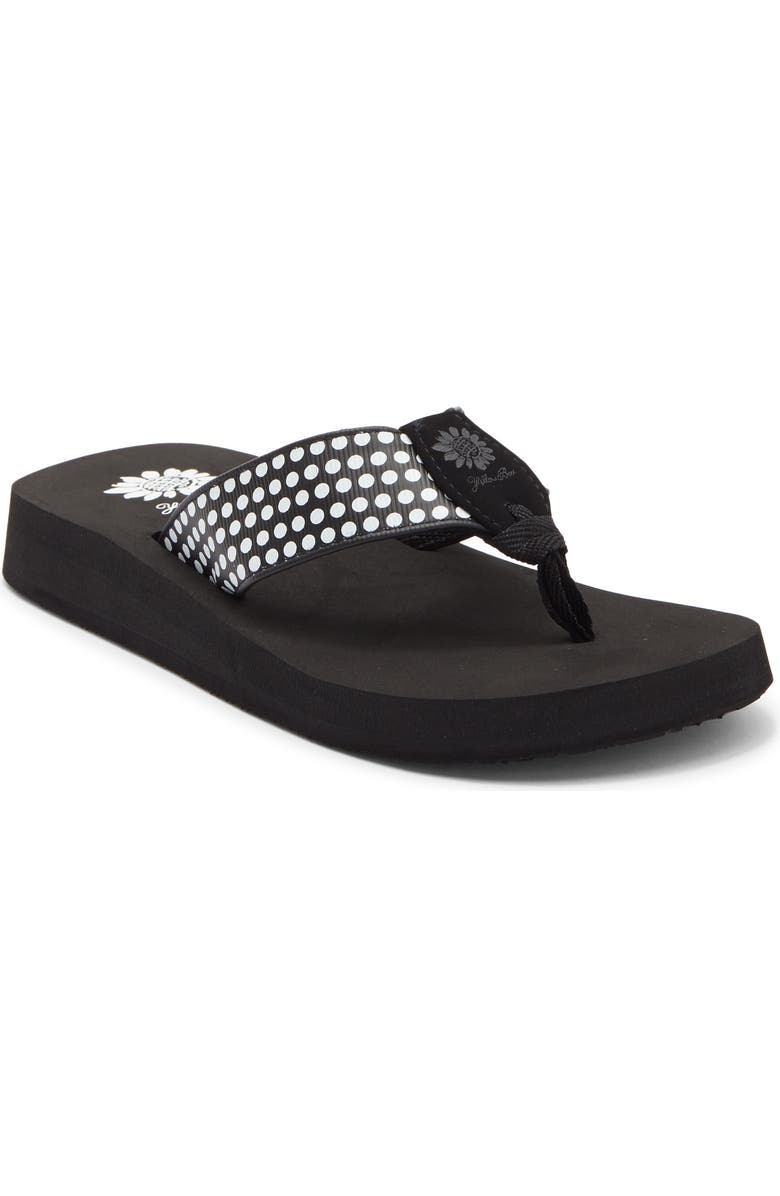 Yellow Box Premium Fromy Flip Flop Sandal, Main, color, Black
