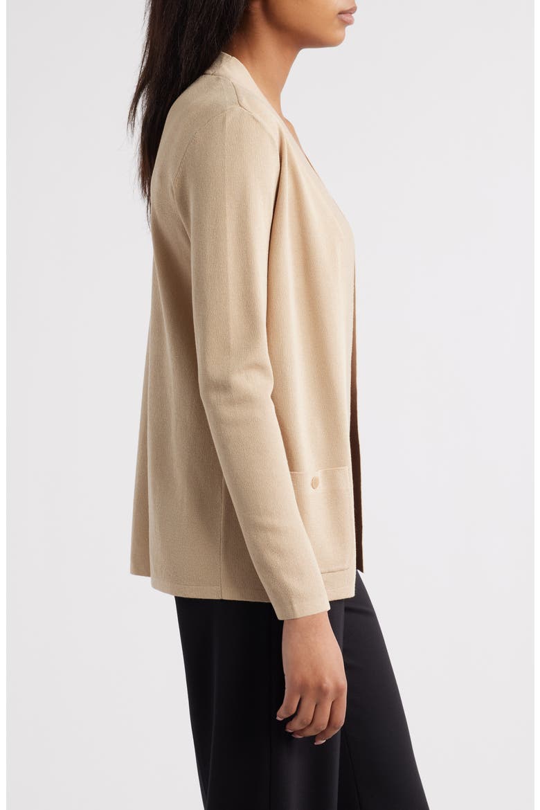 Malibu Open Front Cardigan, Alternate, color, LATTE