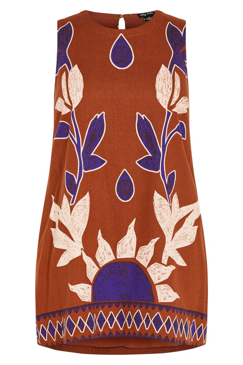 Nala Print Sleeveless Minidress, Alternate, color, PLACEMET PRINT