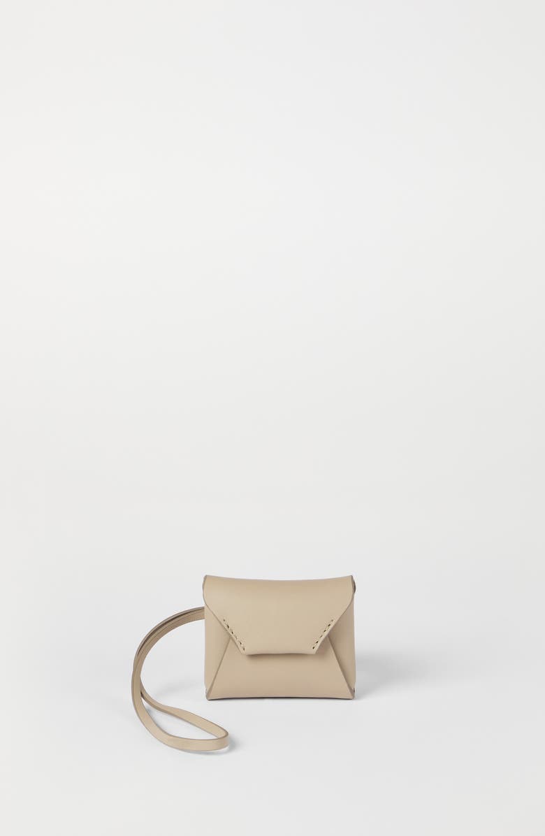 Brunello Cucinelli Calfskin bag charm, Alternate, color, Buff