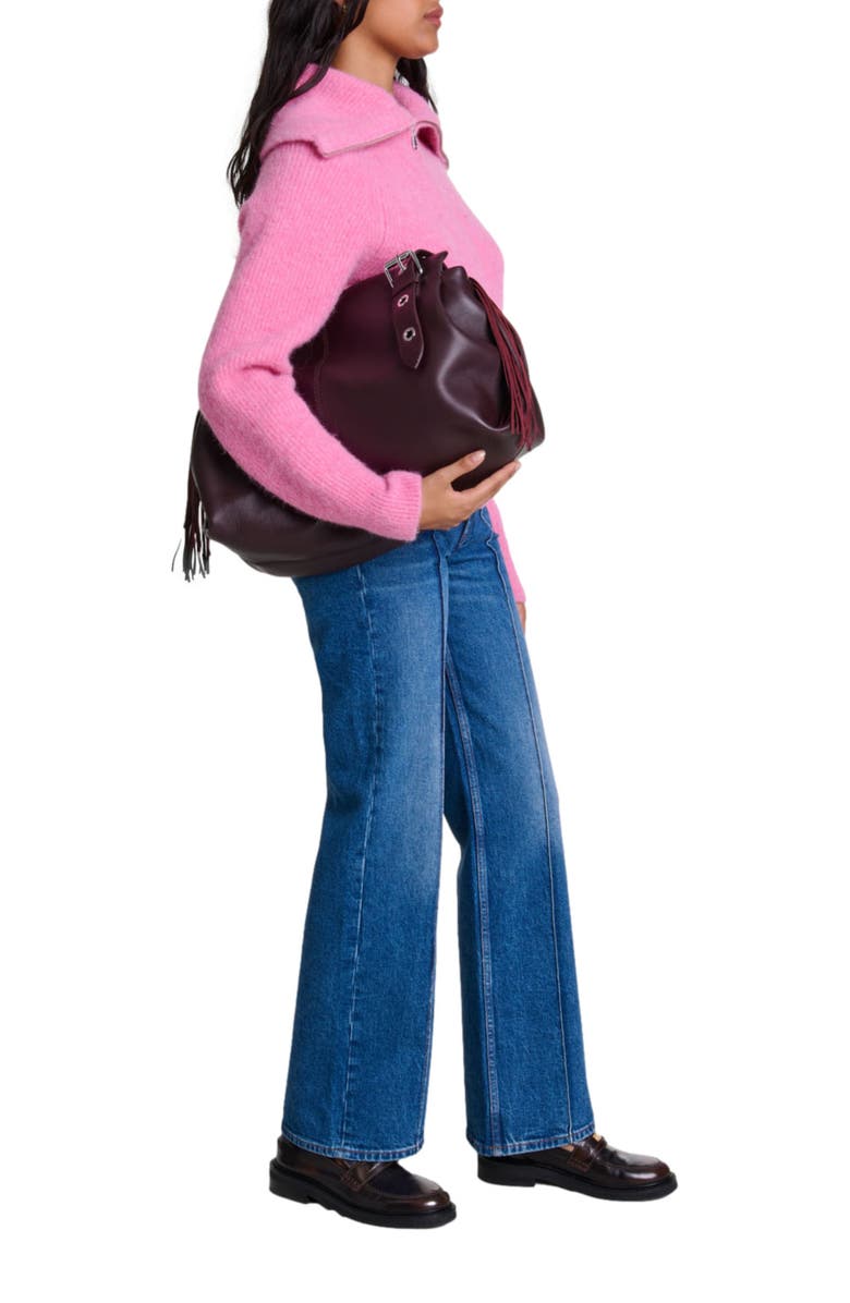 maje Wool-blend cardigan, Alternate, color, 