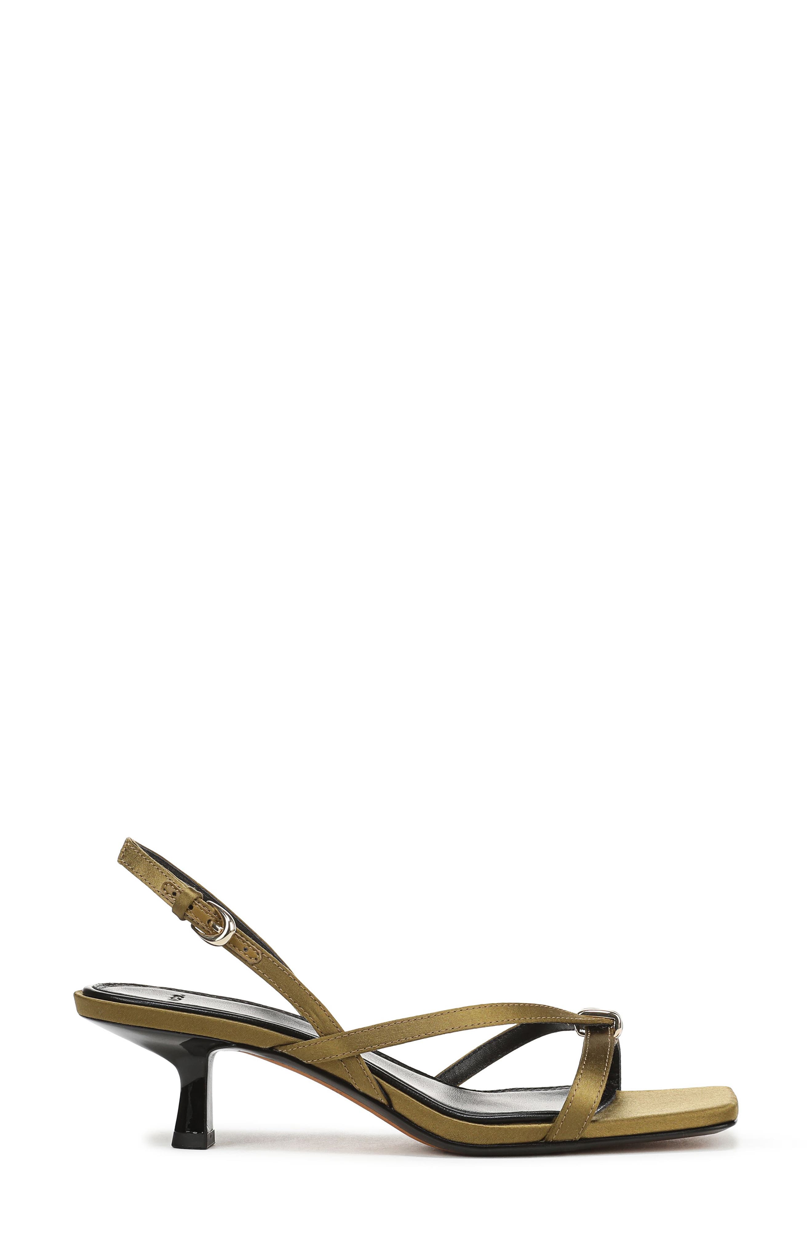 Vince Tali Slingback Kitten Heel Sandal, Alternate, color, Olive Wood