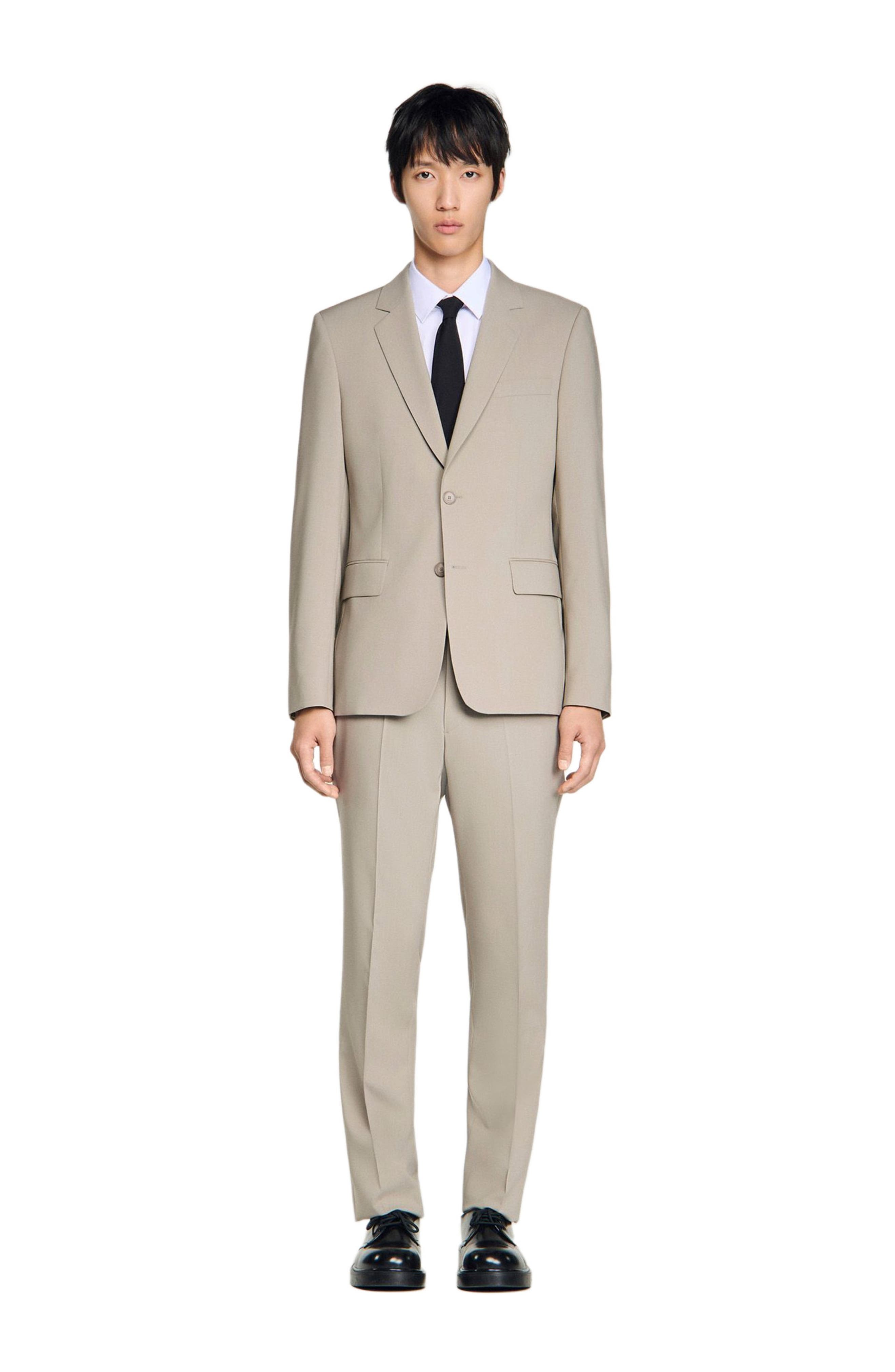 Wool suit jacket - image 2