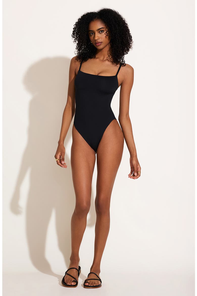 Jenna One-Piece Swimsuit, Alternate, color, BLACK