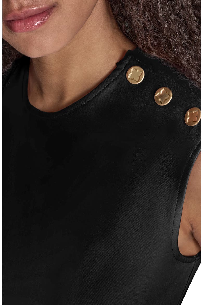 Iconic Stretch Asymmetric Minidress, Alternate, color, BLACK