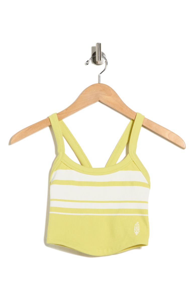 FP Movement All Clear Stripe Camisole, Alternate, color, CHARTREUSE