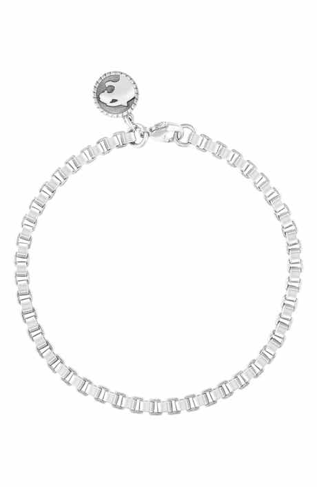 EFFY Men's Sterling Silver Box Chain Bracelet
