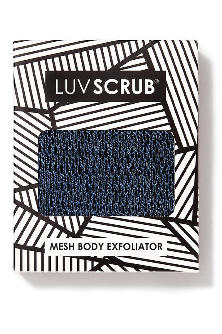 ® Mesh Body Exfoliator, Main, color, INDIGLO