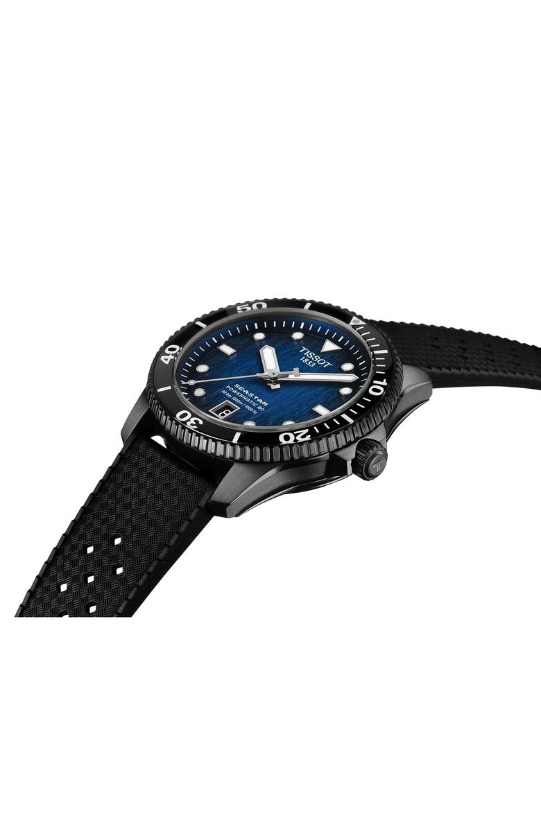 Tissot Seastar 1000 Powermatic 80 Bracelet Watch, 40mm, Alternate, color, Blue
