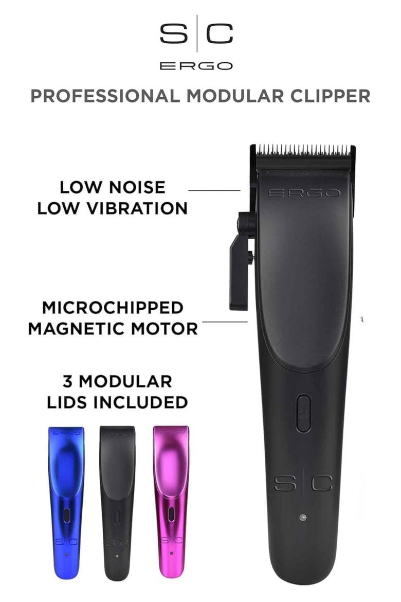 Ergo Professional Cordless Hair Clipper, Alternate, color, Black