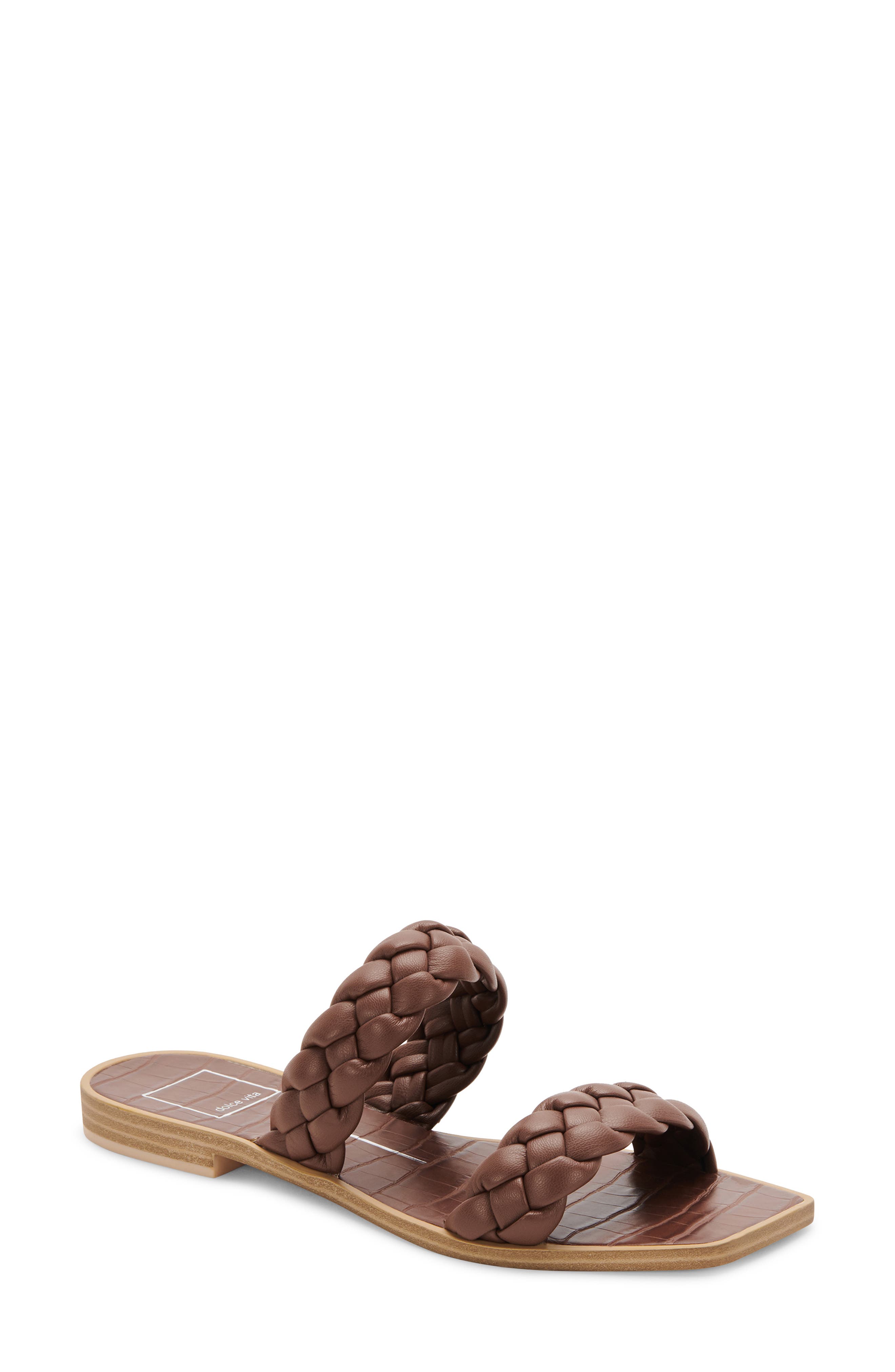 Indy Slide Sandal, Main, color, ESPRESSO STELLA