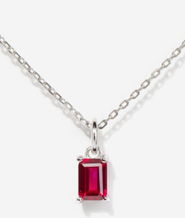 Little Sky Stone Silver Birthstone Necklace