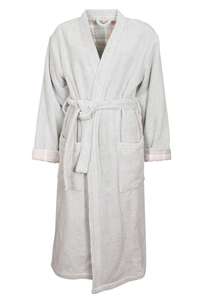 Ada Cotton Terry Cloth Robe, Alternate, color, GREY