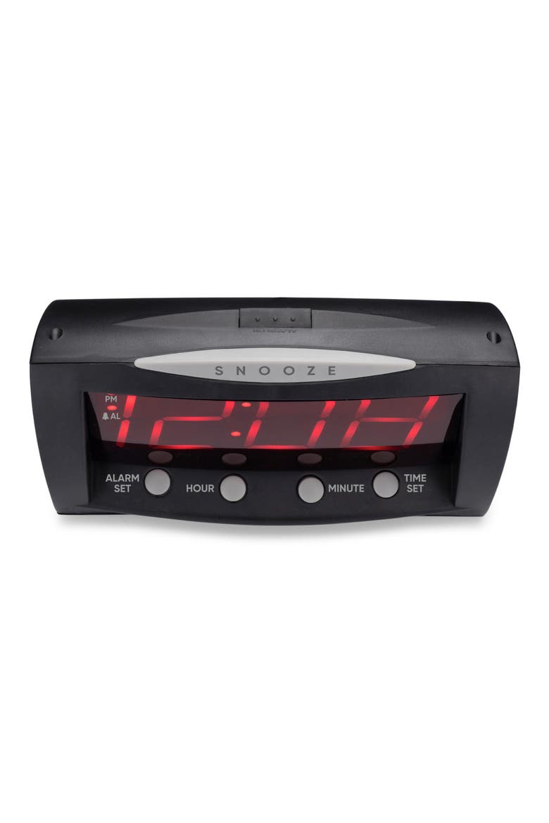 Triad Alarm Clock, Alternate, color, BLACK