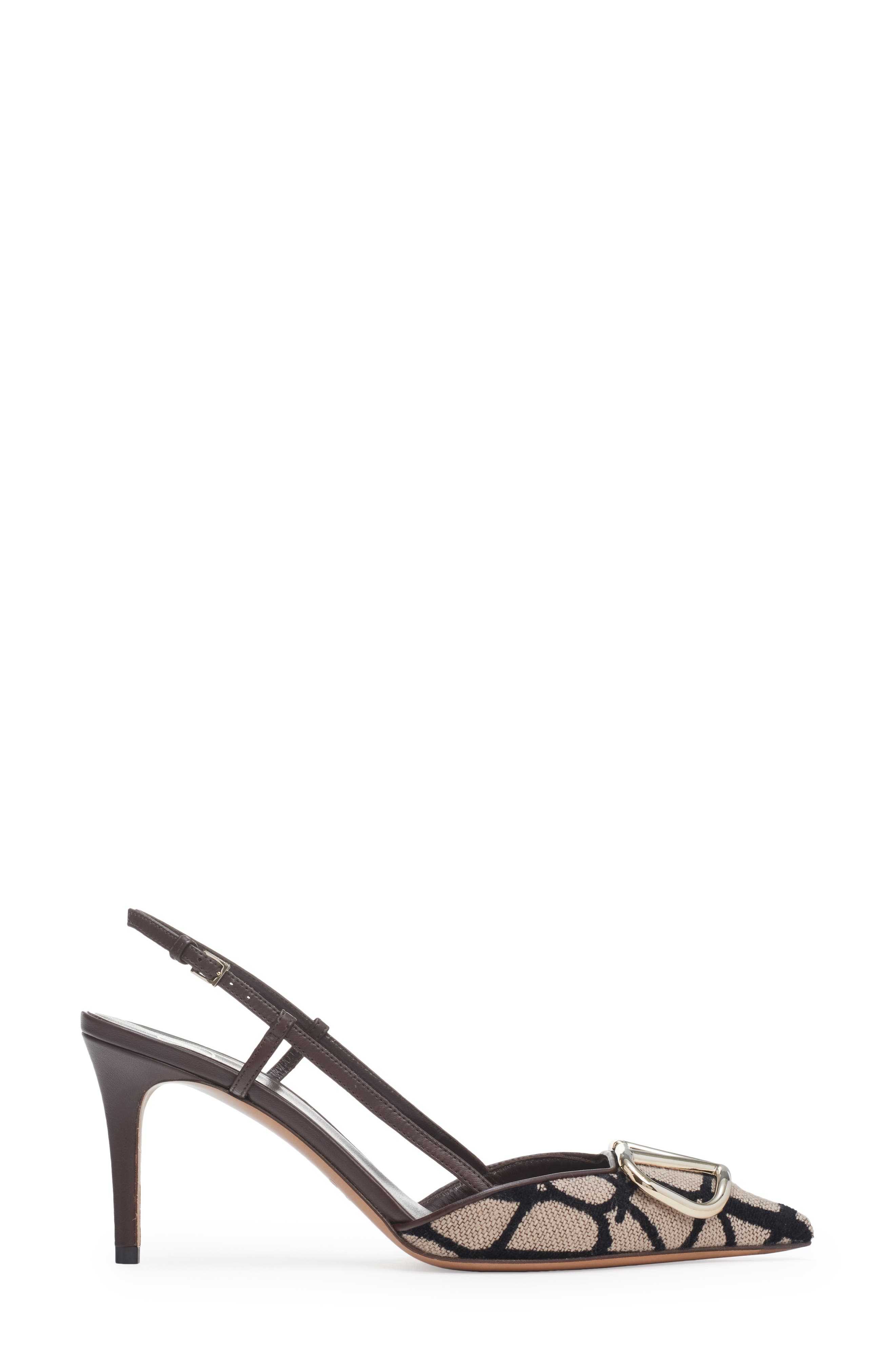 Valentino Garavani VLOGO Pointed Toe Slingback Pump, Alternate, color, 
