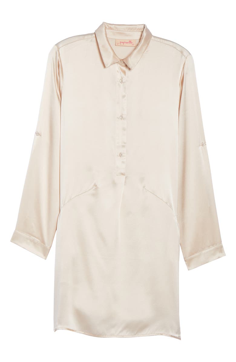 Papinelle Silk Sleep Shirt, Alternate, color, 