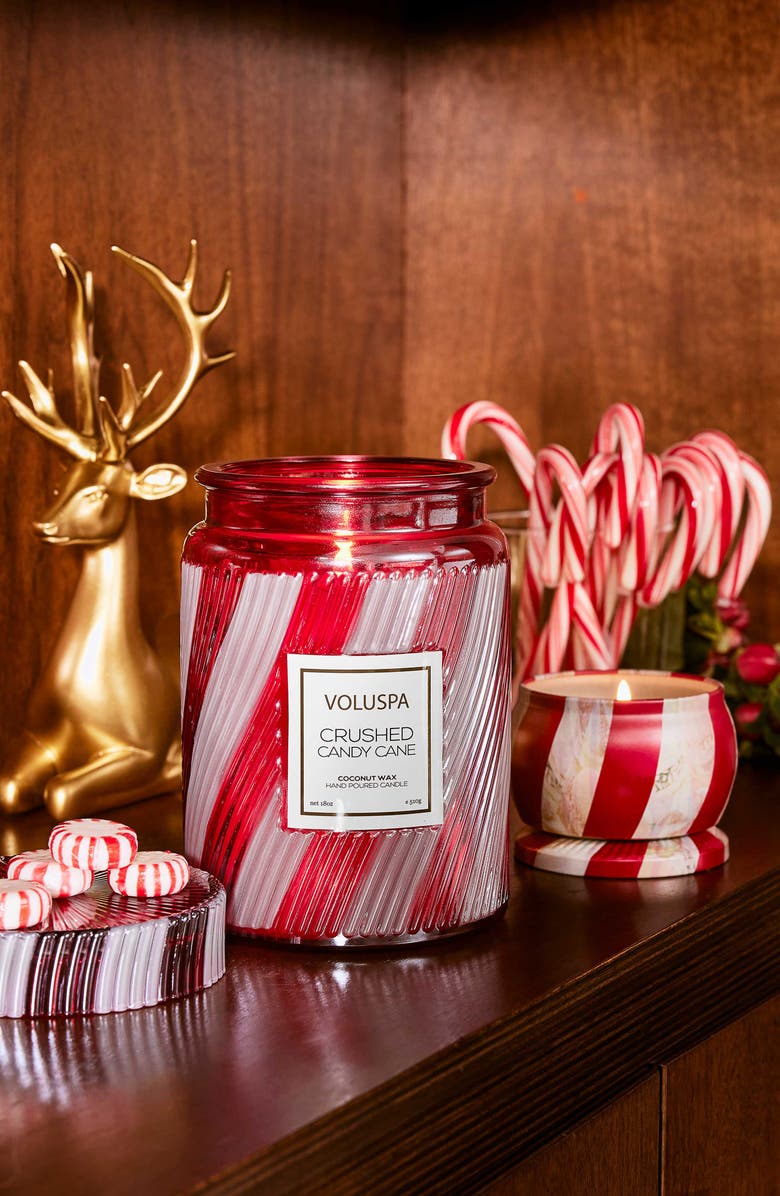 Voluspa Crushed Candy Cane Large Jar Candle, Alternate, color, Crushed Candy Cane