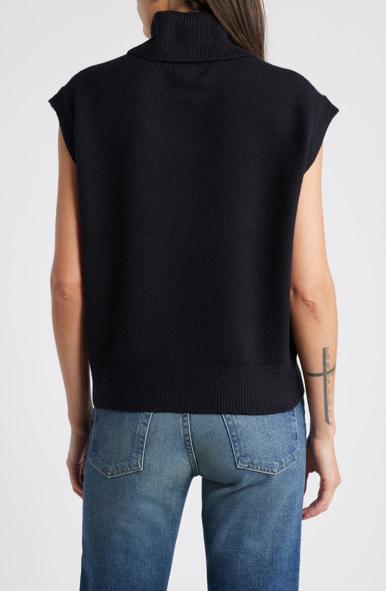 Treasure & Bond Short Dolman Sleeve Cotton Blend Turtleneck Sweater, Alternate, color, 