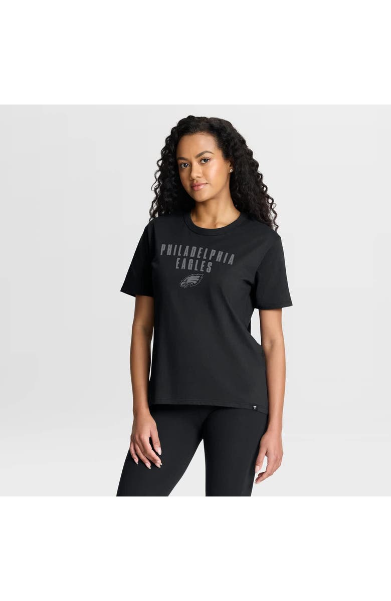 FANATICS Women's Fanatics Black Philadelphia Eagles Blackout Kneel Down Legacy T-Shirt, Main, color, Black
