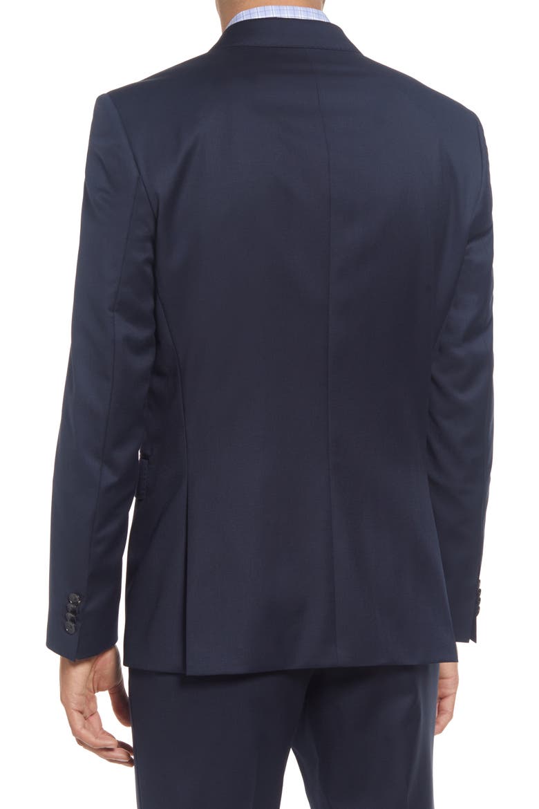 Slim Fit Solid Wool Suit Jacket, Alternate, color, NAVY