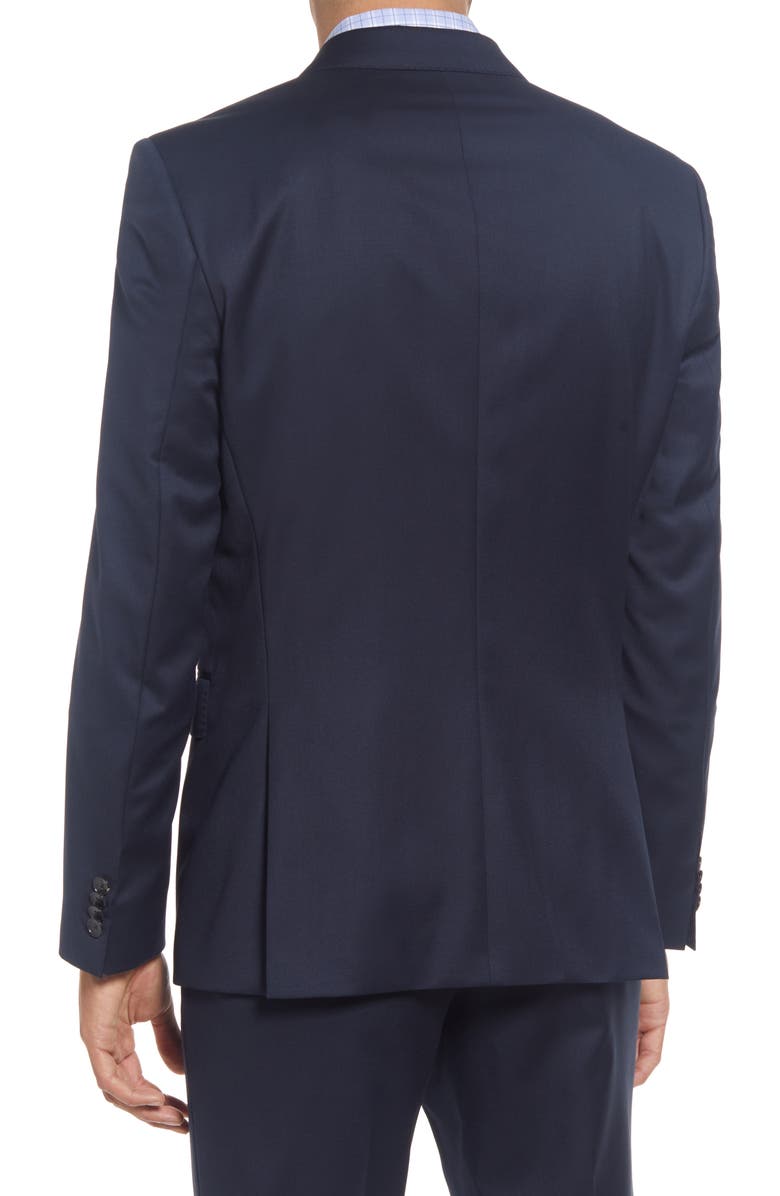 Slim Fit Solid Wool Suit Jacket