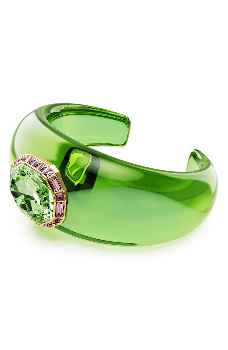Swarovski Dulcis Cuff Bracelet, Alternate, color, Green