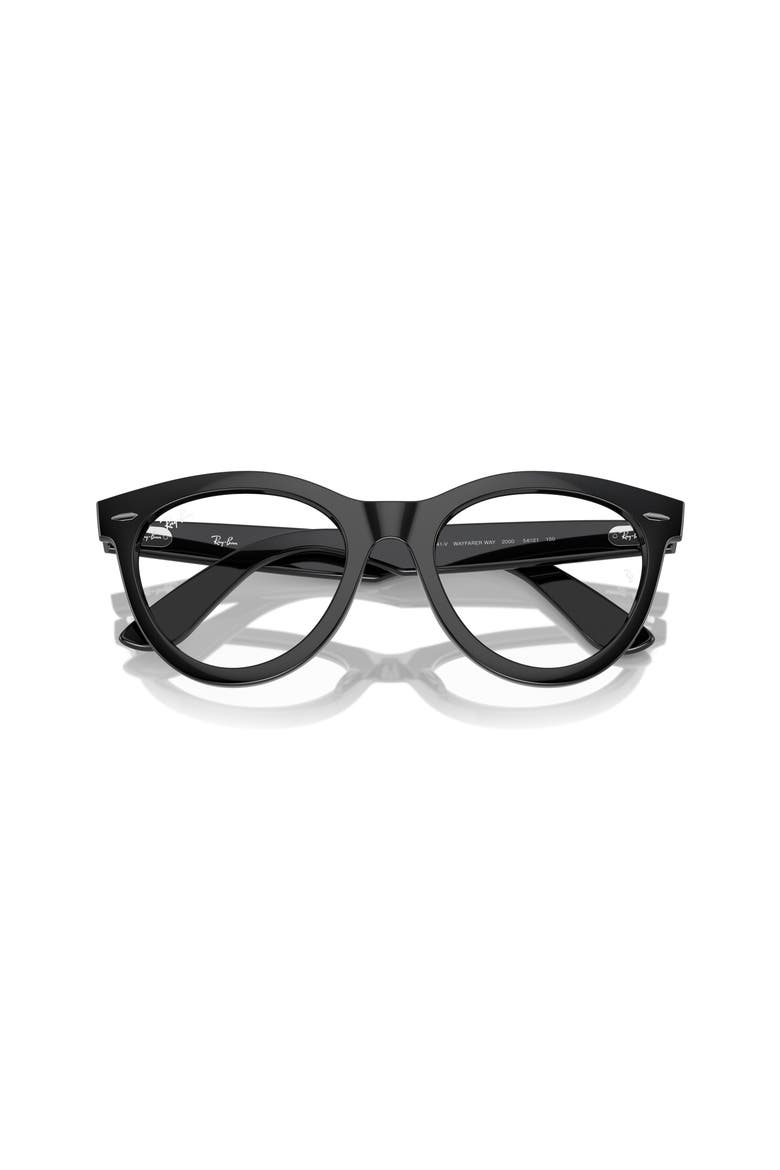 51mm Round optical glasses, Alternate, color, Black