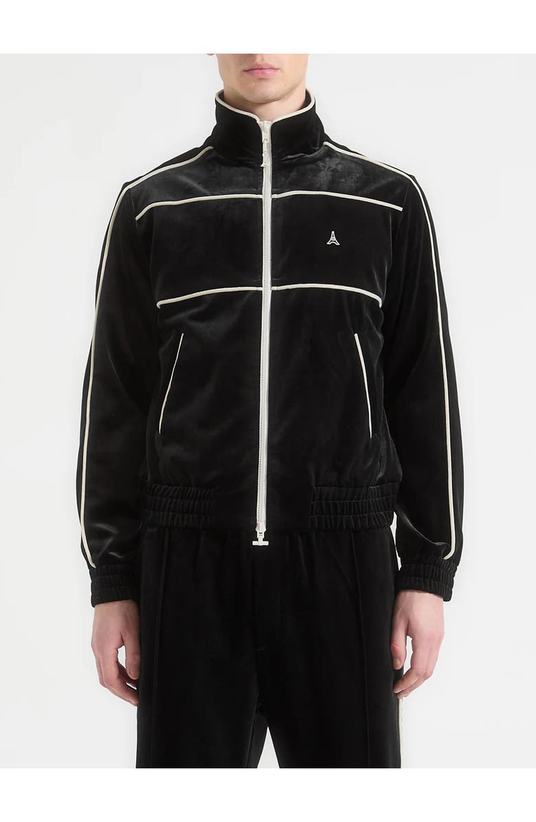 Manière De Voir Eiffel Velour Track Jacket, Alternate, color, 