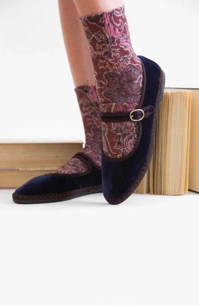 Dede Mary Jane Flat, Alternate, color, AZUL