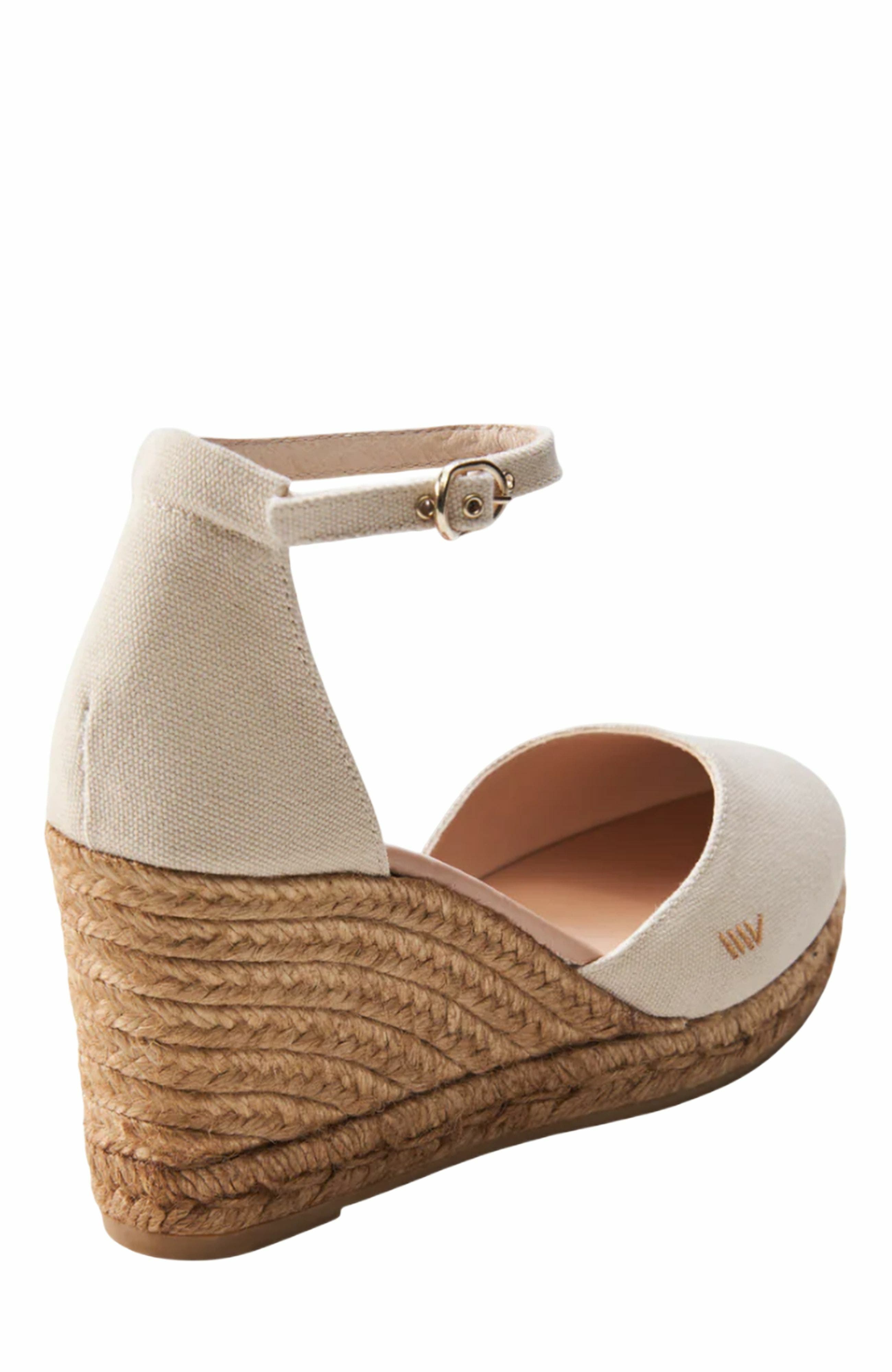 Estartit Canvas Espadrille Wedges, Alternate, color, Beige