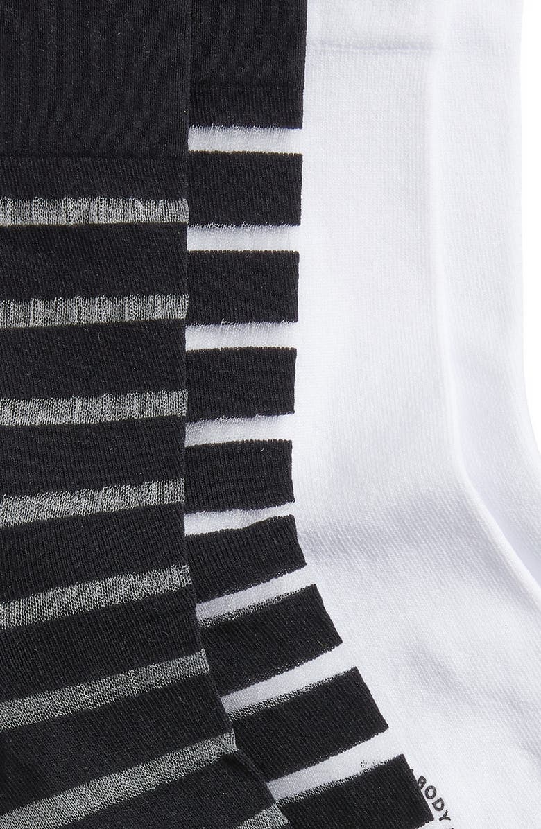 K Bell Socks Sheer Stripe Assorted 2-Pack Crew Socks, Alternate, color,