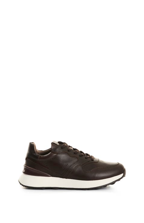 Cooper 3 Leather Sneakers with Contrast Spoiler