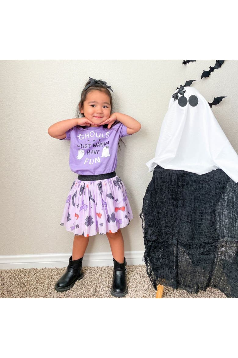 Ghouls Just Wanna Have Fun Halloween Short Sleeve T-Shirt, Alternate, color, Lavender