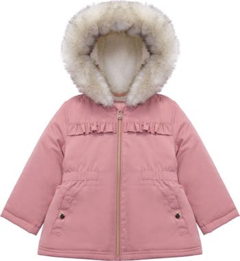 Borg Lining Puffer Coat