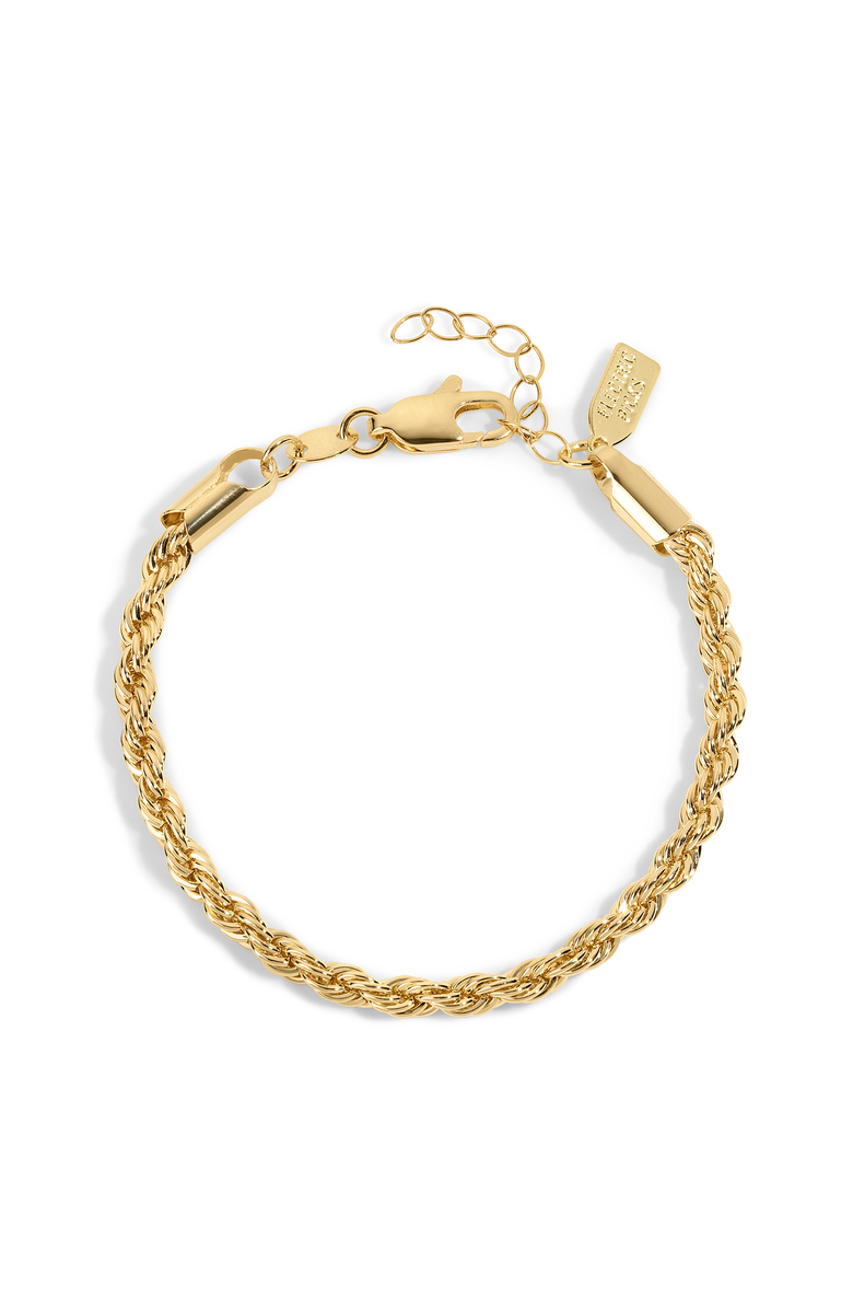Electric Picks Harper Gold Filled Rope Chain Bracelet, Main, color, Gold