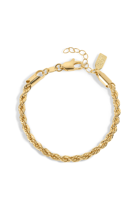 Harper Gold Filled Rope Chain Bracelet
