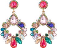 EYE CANDY LOS ANGELES Rainy Rainbow Crystal Drop Earrings
